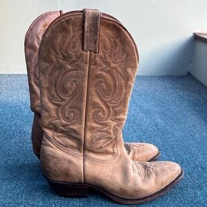 Boulet Tan Western Cowboy Boots